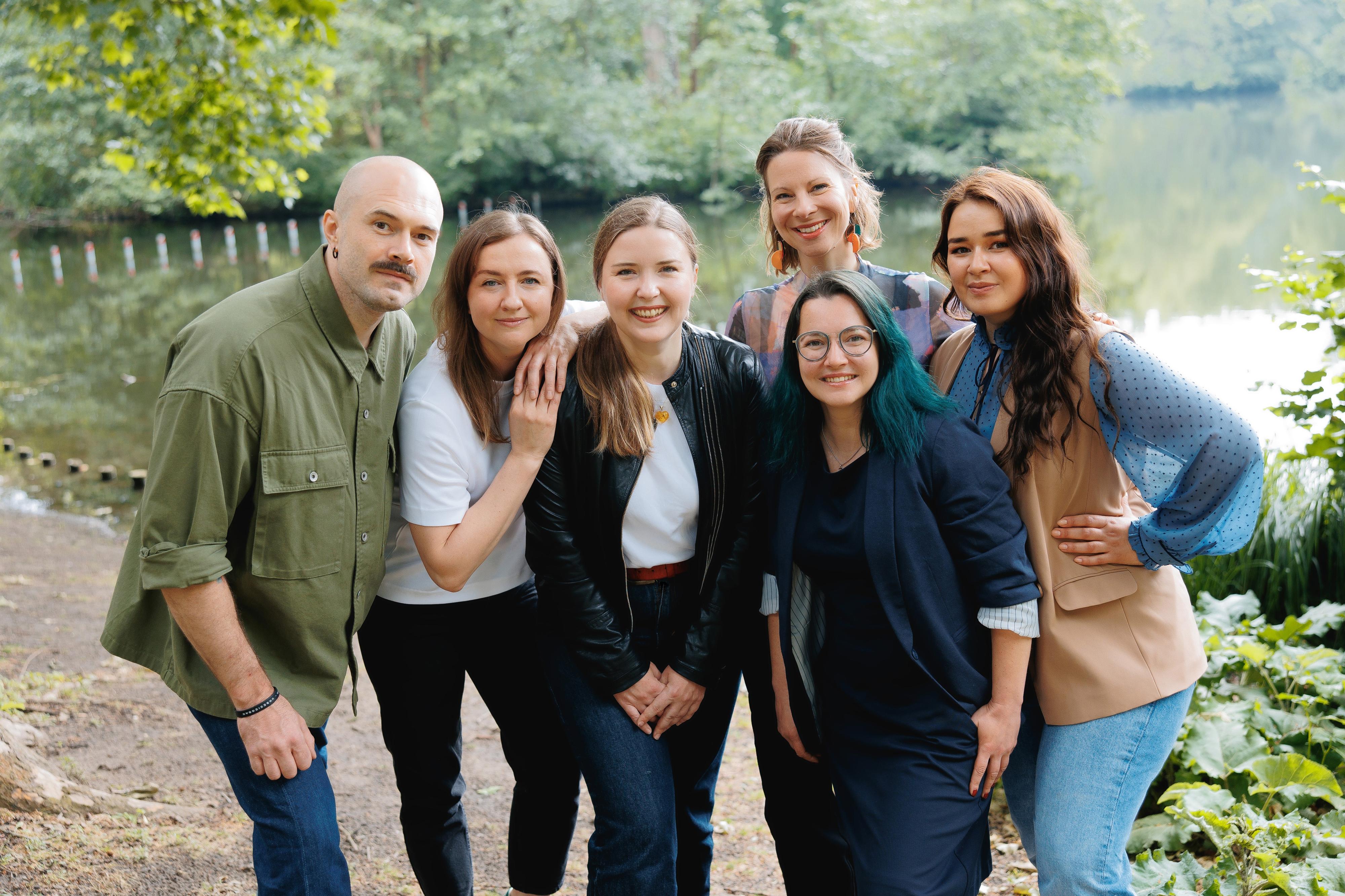 Hanna Slobodyanyuk-Montavon und ihr Team